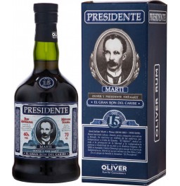 Ром "Presidente" 15 Anos, gift box, 0.7 л