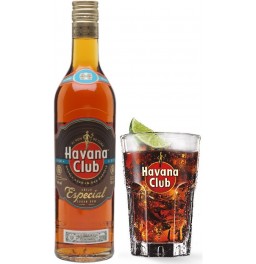 Ром "Havana Club" Anejo Especial, with glass, 0.7 л