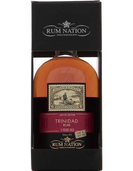 Ром "Rum Nation" Trinidad 5 Years Old, gift box, 0.7 л