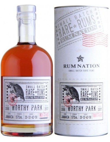 Ром "Rum Nation" Worthy Park, 2006, in tube, 0.7 л