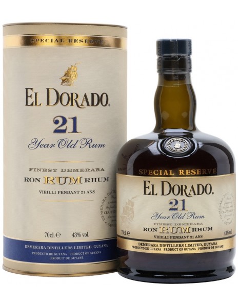 Ром "El Dorado" Special Reserve 21 Years Old, in tube, 0.7 л