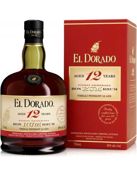 Ром "El Dorado" 12 Years Old, gift box, 0.7 л