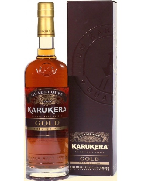 Ром Karukera Rhum Gold Premium gift box, 0.7 л