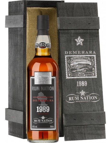 Ром "Rum Nation", Demerara 23 Years Old, wooden box, 0.7 л