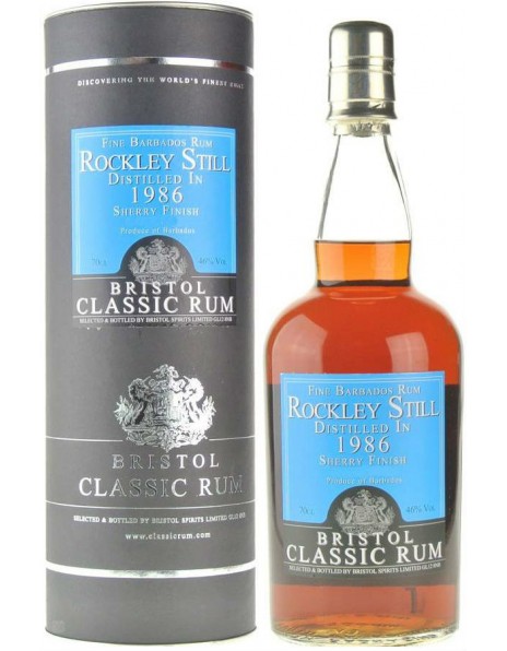 Ром Bristol Classic Rum, "Rockley Still" Barbados, 1986, in tube, 0.7 л