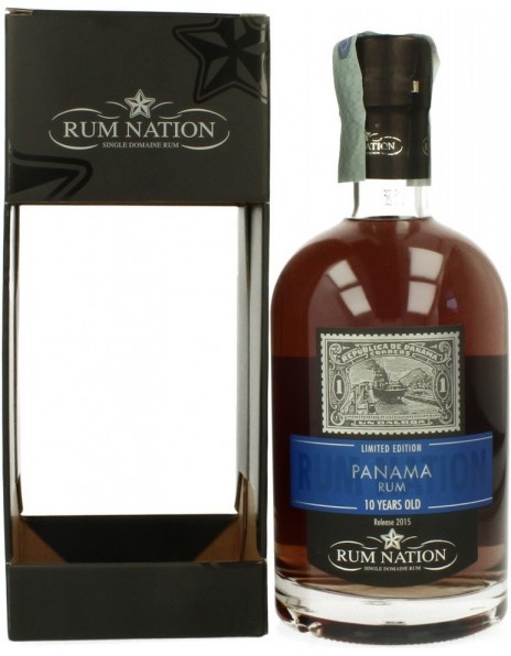 Ром "Rum Nation", Panama 10 Years Old, gift box, 0.7 л