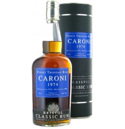 Ром Bristol Classic Rum, "Caroni" Finest Trinidad Rum, 1974, gift tube, 0.7 л